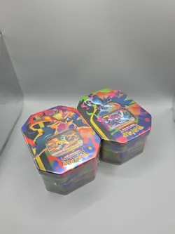 X2 Pokemon TCG - Mega Charizard ex Tins X + Y Ascended Heroes Brand New & Sealed - Image 5