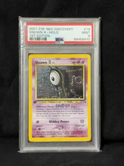 Unknown A Pokemon 1 Edition P.M. Neo Discovery 2001 MINT #14 PSA 9 English - Image 1