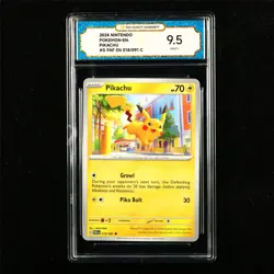 TQG 9.5 MINT+ 2024 Pokemon ENG Pikachu 018/091 C - Image 1