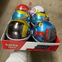 Lot of (6) Pokemon Pokeball Tins - NEW & SEALED Variety - Image 1