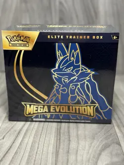 Pokemon TCG: Mega Evolution Elite Trainer Box ME01 SEALED NEW Lucario Fast Ship! - Image 1