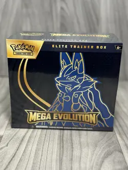 Pokemon TCG: Mega Evolution Elite Trainer Box ME01 SEALED NEW Lucario Fast Ship! - Image 2