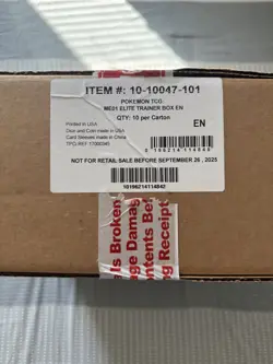 Pokemon TCG Mega Evolution ME01 ETB Factory Sealed Case - 10x Elite Trainer Box - Image 1