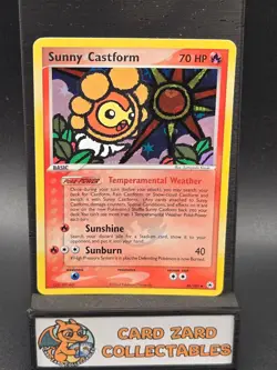 2004 Pokemon EX Hidden Legends Sunny Castform Reverse Holo 26/101 Near Mint - Image 1