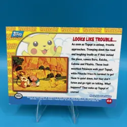 Pokemon TCG Looks Like Trouble... Pokemon Topps Pikachu's Vacation 44 - Image 2