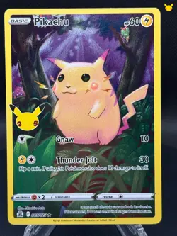 ⚡🎊 Pokemon TCG – Pikachu 005/025 – Celebrations – 25th Anniversary Holo – MP - Image 1