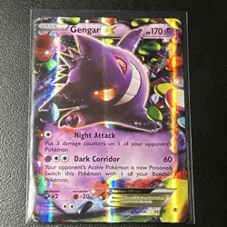 2014 Pokemon XY Phantom Forces Gengar EX #34/119 - Image 1