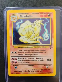 Pokemon TCG Ninetales Holo Rare 2000 Base Set 2 No. 13/130 Near Mint Condition - Image 1