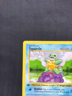 Pokemon Cards: Base Set 1st Edition Common: Squirtle 63/102 - Image 2