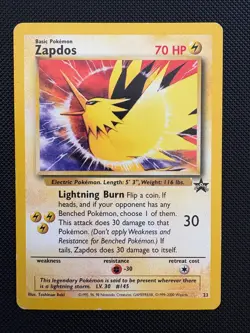 Zapdos Black Star Promo - Pokemon Promos - 23 - Image 1