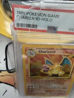 1999 POKEMON BASE SET UNLIMITED #4 CHARIZARD-HOLO PSA 7 - Damaged Slab - Image 3