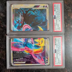 Pokemon PSA 10 Darkrai & Cresselia Legend 99 & 100/102 Triumphant Holo Rare - Image 1