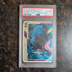 Pokemon PSA 10 Darkrai & Cresselia Legend 99 & 100/102 Triumphant Holo Rare - Image 3