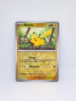Pokemon Pikachu Reverse Holo 25/165 Pokemon Scarlet & Violet 151 - Image 1