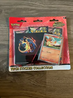 Pokemon Mega Evolution Ascended Heroes Tech Sticker Collection Charmander - Image 1