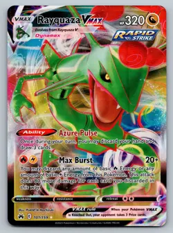 RAYQUAZA VMAX 102/159 HOLO RARE VMAX CROWN ZENITH POKEMON HOLO NM - Image 1