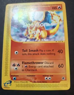 Pokemon 2002 Expedition CHARIZARD FOR POSITION ONLY Non Holo (39/165) Test Card - Image 5