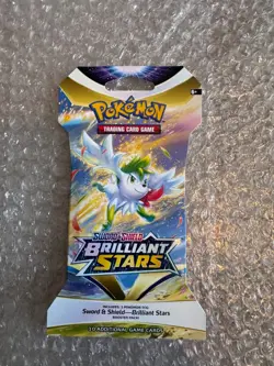 Pokemon TCG Brilliant Stars Sleeved Booster Pack - Brand New Factory Sealed - Image 1