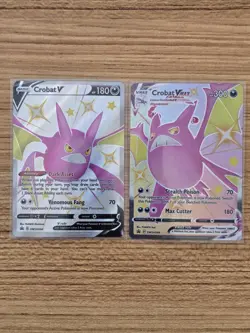 Pokemon TCG Shining Fates Crobat V & Crobat Vmax - Image 1