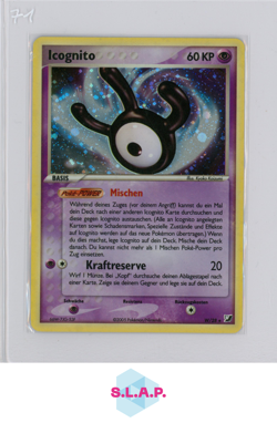 ICOGNITO POKEMON W/28 EX UNSEEN FORC3S GERMAN HOLO 2005 - Image 1
