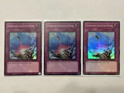 3x Compulsory Evacuation Device TU04-EN005 Super Rare English Very Light Play - Image 1