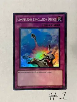 3x Compulsory Evacuation Device TU04-EN005 Super Rare English Very Light Play - Image 2