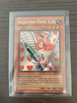 Injection Fairy Lily LOD-100 Secret Rare Unlimited Yugioh NM/VLP - Image 1