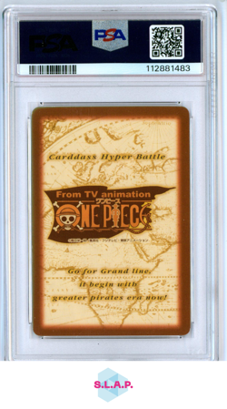 SHANKS FIRST STAGE ONE PIECE CARDDASS HYPER BATTLE FIRST STAGE 1999 C14 PSA 8 - Image 2