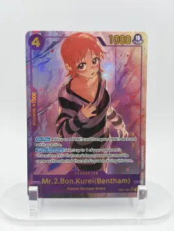One Piece TCG Mr.2.Bon.Kurei(Bentham) SEC Alt Art EB01-061 NM - Image 1