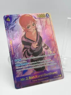 One Piece TCG Mr.2.Bon.Kurei(Bentham) SEC Alt Art EB01-061 NM - Image 2