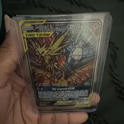 Pokemon Moltres & Zapdos & Articuno GX TAG TEAM GX Holo Sky Legends Card - Image 1