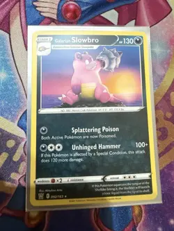 SWSH05: Battle Styles Galarian Slowbro #092/163 Rare Pokemon Card LP - Image 1