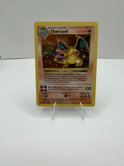 Pokemon Base Set Charizard Holo Rare Shadowless Card 4/102 - Image 1