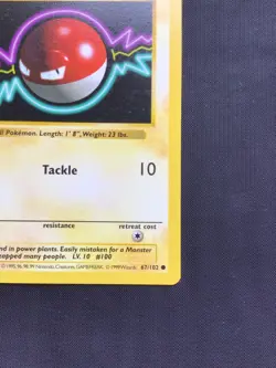 Pokemon Cards: Base Set 1st Edition Common: Voltorb 67/102 - Image 4