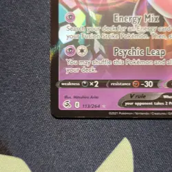 Pokemon TCG Mew v 2025 SWSH08 Fusion Strike Ultra Rare Holo Card 113/264 - Image 4