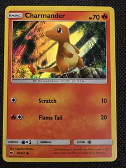 Charmander 18/147 Burning Shadows (2017) Cosmos Holo – Pokemon Card LP/NM -- L41 - Image 2