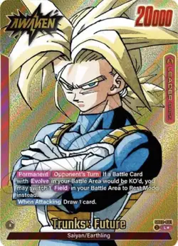 Dragon Ball Z Fusion World Trunks Leader Card - Image 1