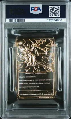 1999 BURGER KING POKEMON GOLD CARDS CHARIZARD PSA 9 - Image 2