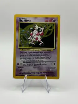 Pokemon Mr. Mime Jungle Holo Rare 1999 Card 06/64 HP40 Unlimited English - Image 1