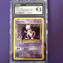 2023 POKEMON JAPANESE TRADING CARD GAME CLASSIC #014 MEWTWO HOLO CGC 9.5 - Image 1
