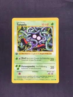 Pokemon Cards: Base Set 1st Edition Common: Tangela 66/102 - Image 1