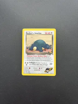 Pokemon Card Gym Heroes Rocket's Snorlax 33/132 WOTC Rare - Image 2