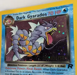 Vintage Dark Gyarados Holo Team Rocket 8/82 Prerelease Pokemon Card 2000 - Image 4