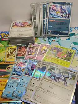 POKEMON MEGA EVOLUTIONS BULK CARD LOT OF 90 NO DUPLICATES 10 HOLO 10 REVERSE NM - Image 1