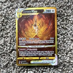 Pokemon Arceus VSTAR Gold Holo Crown Zenith AR9 Colorless Card - Image 1