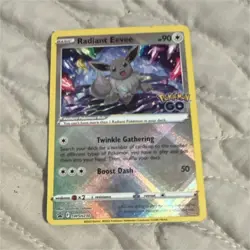 Pokemon Radiant Eevee Promo Holo Full Art Card SWSH230 Pokemon GO - Image 1