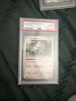 Pokemon TCG Snorlax 2023 PSA 10 GEM MT #143/165 Graded Card - Image 1