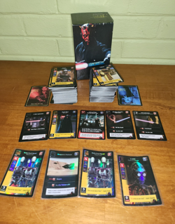 Star Wars Young Jedi Menace of Darth Maul CCG Collectors Box with Cards LOT T7 - Image 1