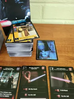 Star Wars Young Jedi Menace of Darth Maul CCG Collectors Box with Cards LOT T7 - Image 5