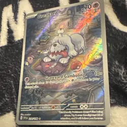 Greavard 247/198 Holo Rare 70 HP GIDORA Pokemon Card WARNING slight wear on side - Image 3